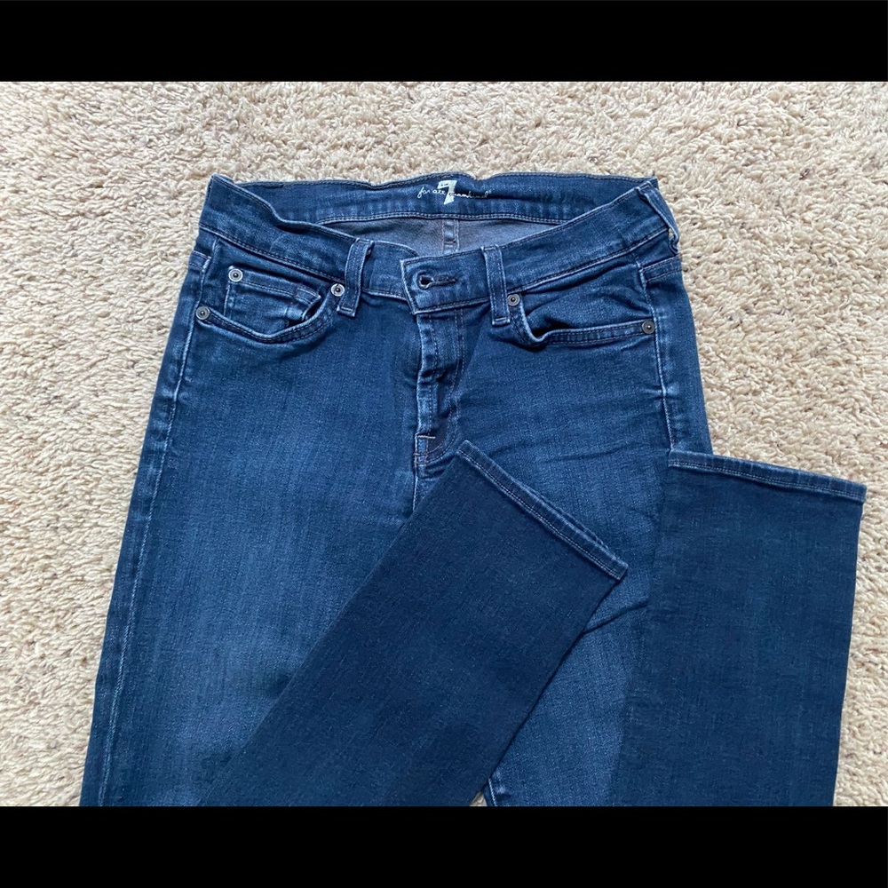 Only worn twice! 7 for all Mankind skinny jeans